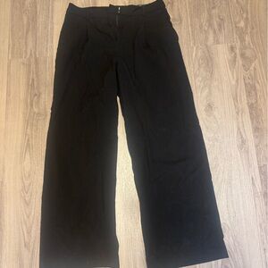 Black Wide-Leg Pants